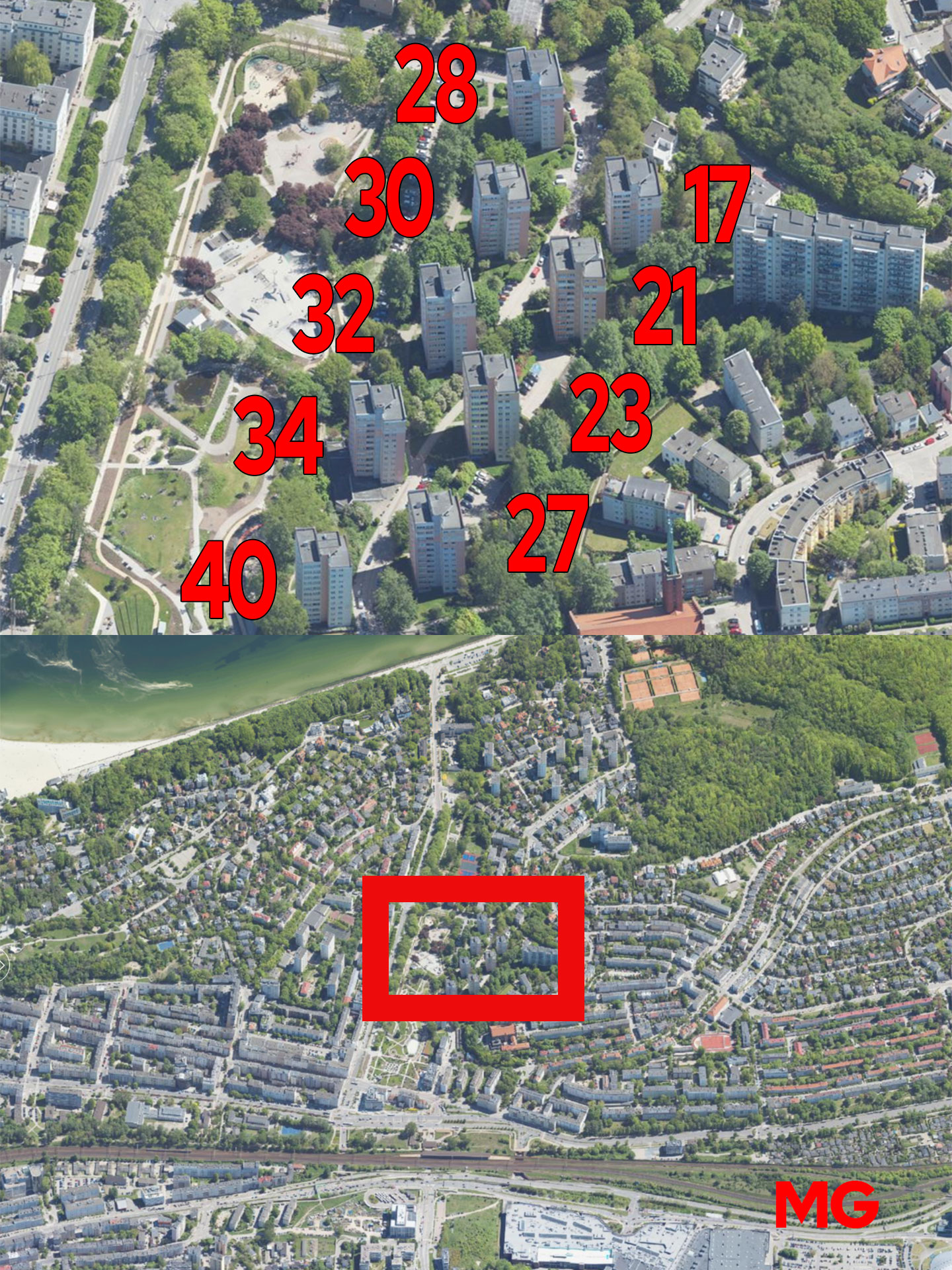 Gdynia, osiedle Partyzantów.