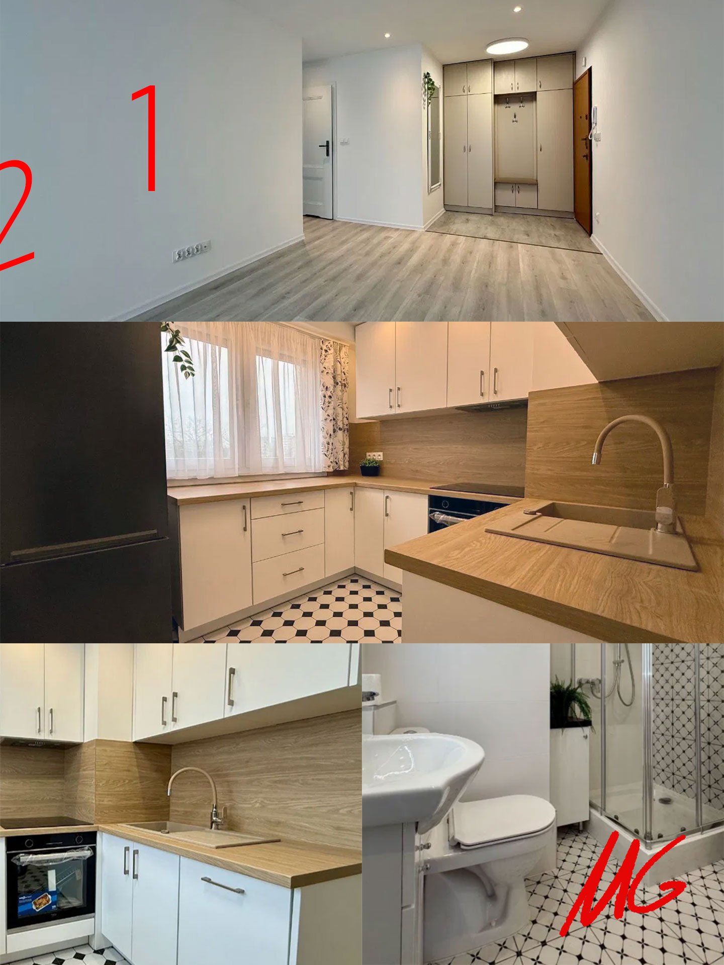 Gdynia, osiedle Partyzantów, mieszkanie 3 pokojowe.